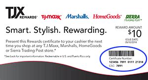 www. tjxrewards.com|check tjx rewards certificate balance.